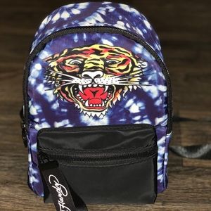 Ed Hardy Ti-dye Backpack with Tiger Graphic